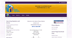 Desktop Screenshot of hatbororotary.org